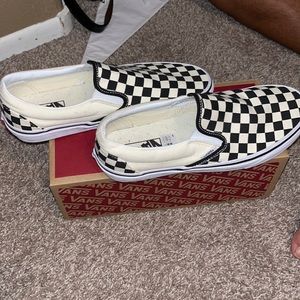 Black and White Checkered Vans